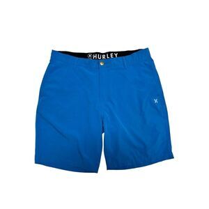 Hurley Size 38 Quick  Dry 4-Way Stretch All Day Hybrid Shorts Blue